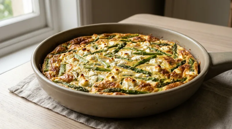 Asparagus and Goat's Cheese Frittata