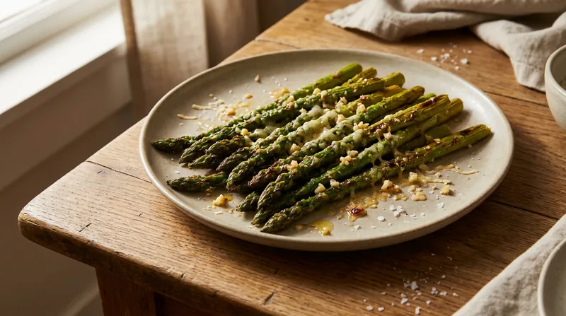 Garlic and Parmesan Roasted Asparagus