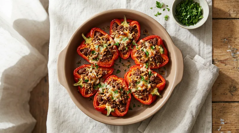 Beef Stuffed Peppers
