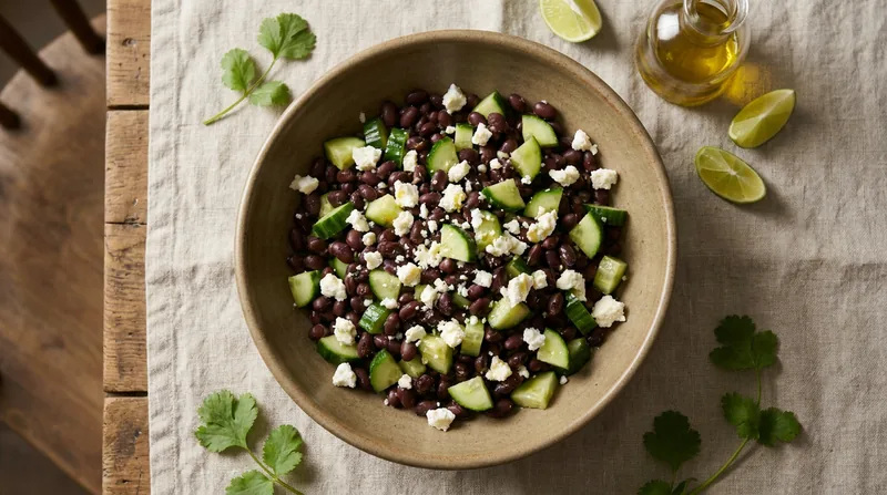 Black Bean and Cucumber Salad