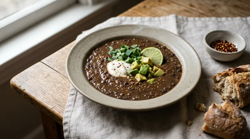 Spiced Black Bean Soup