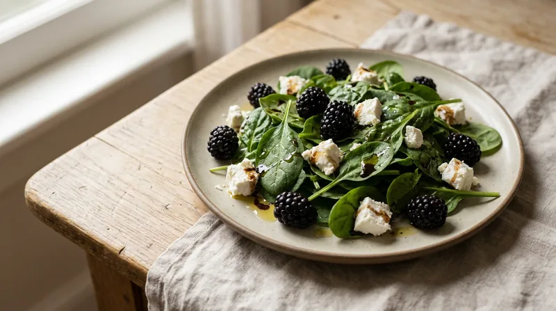 Blackberry and Goat's Cheese Salad