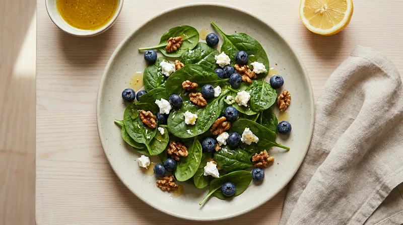 Blueberry and Goat's Cheese Salad