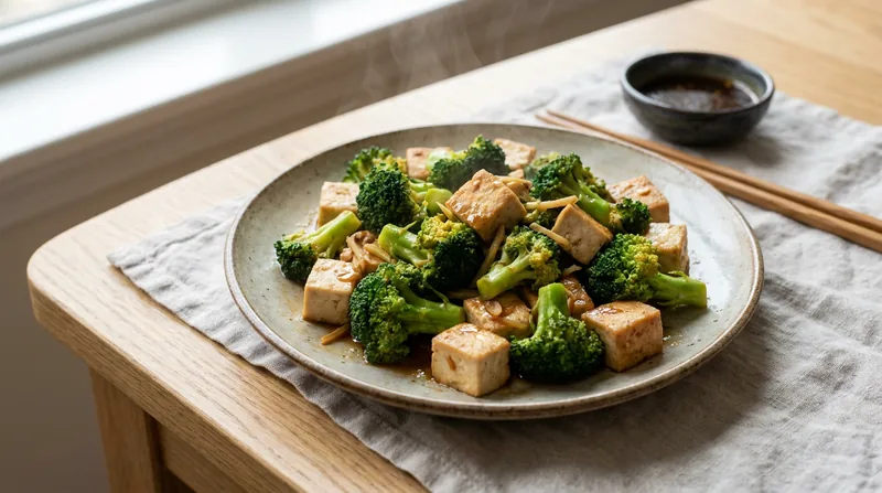Stir-Fried Broccoli and Tofu