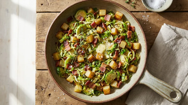 Brussels Sprout and Bacon Hash