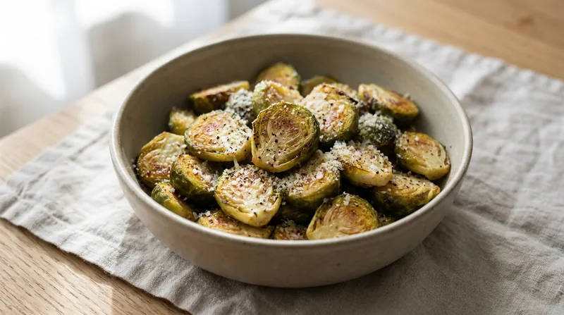 Roasted Parmesan Brussels Sprouts