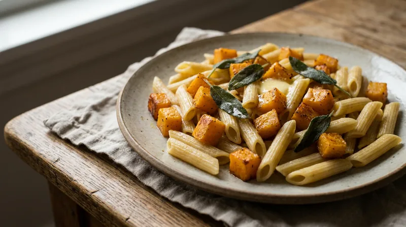 Butternut squash and sage pasta