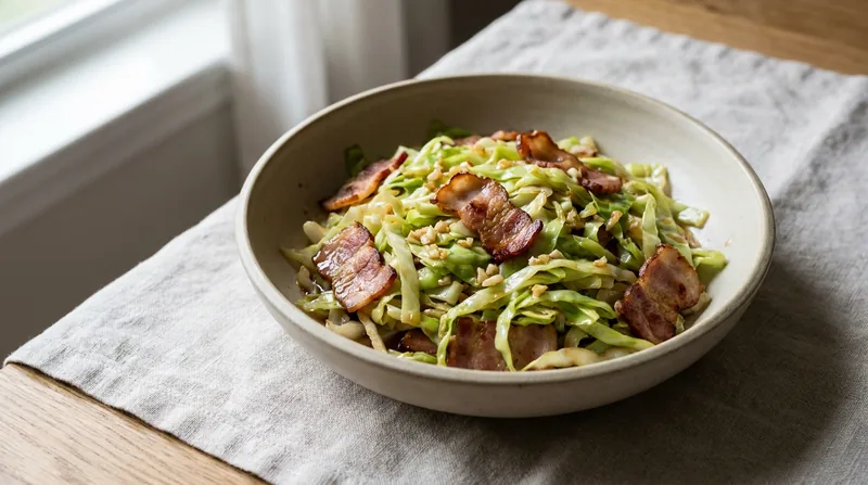 Cabbage and Bacon Stir-Fry