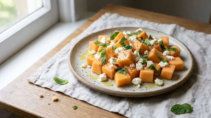 Cantaloupe and Feta Salad