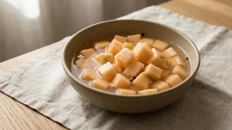 Quick Pickled Cantaloupe