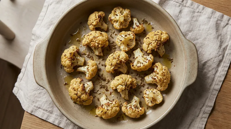 Cumin Roasted Cauliflower