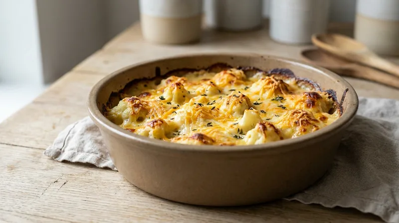Baked Cauliflower Cheese