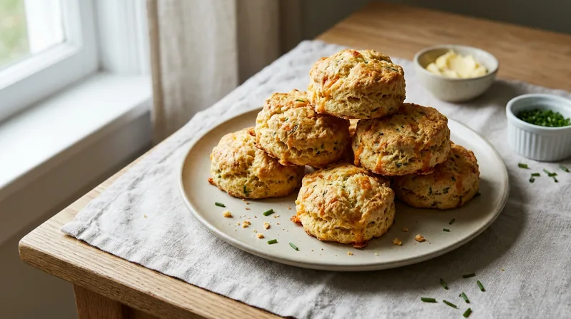 Cheddar and Chive Scones