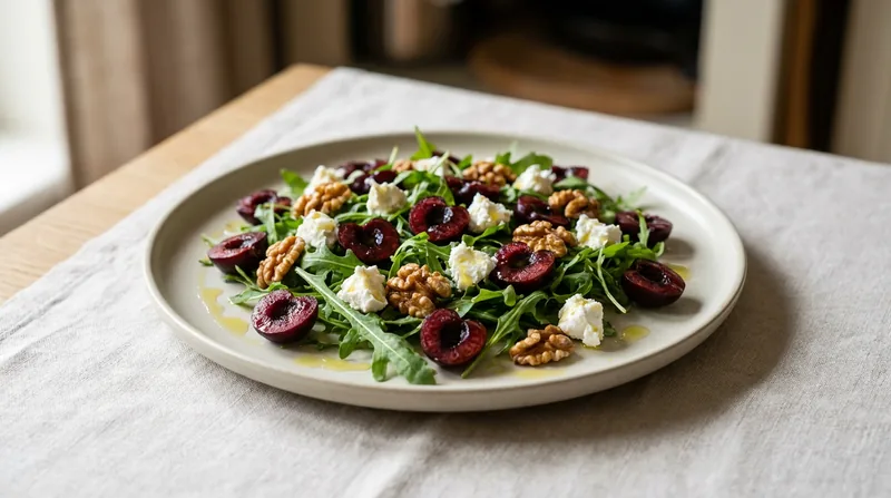 Cherry and Goat's Cheese Salad