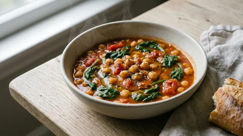 Chickpea and Spinach Stew