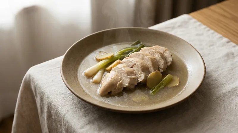 Coconut Water Poached Chicken