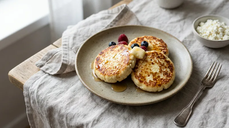 Cottage cheese pancakes