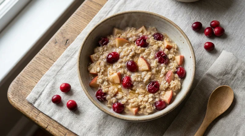 Cranberry and Apple Porridge
