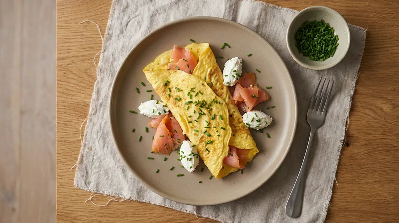 Smoked Salmon and Cream Cheese Scrambled Eggs