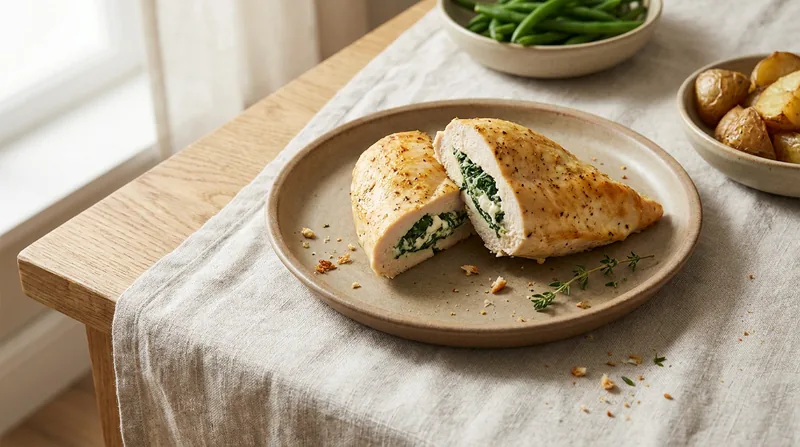 Spinach and Cream Cheese Stuffed Chicken