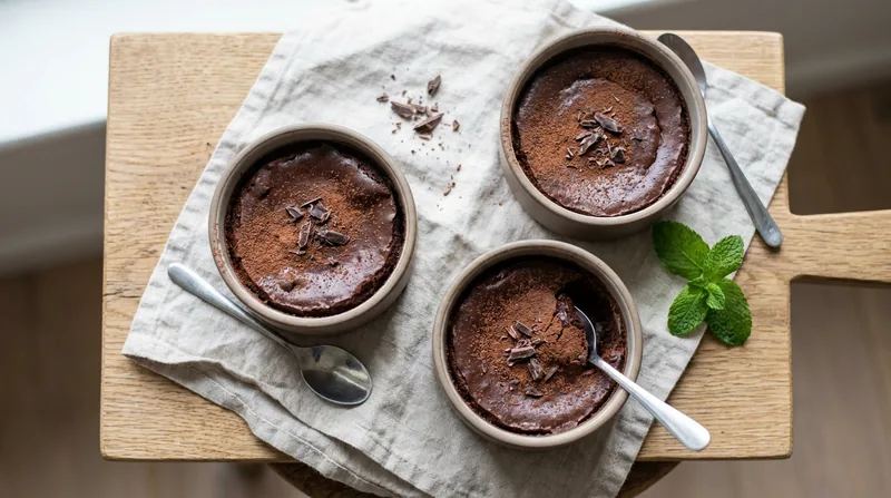 Dark Chocolate Pots