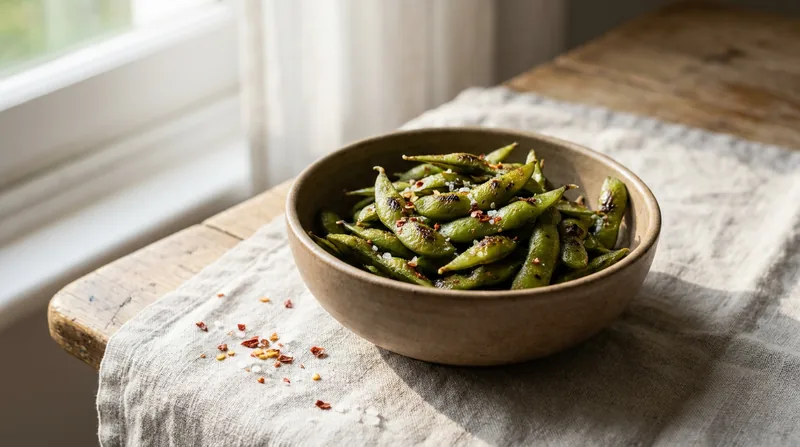 Chilli Garlic Edamame Pods