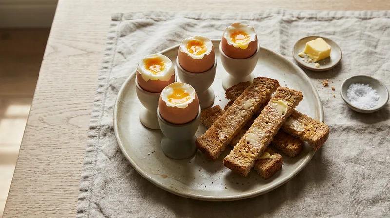 Soft-Boiled Eggs with Toast