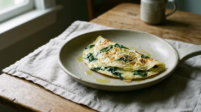 Egg White and Spinach Omelette