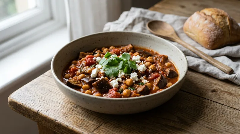 Aubergine and Chickpea Stew