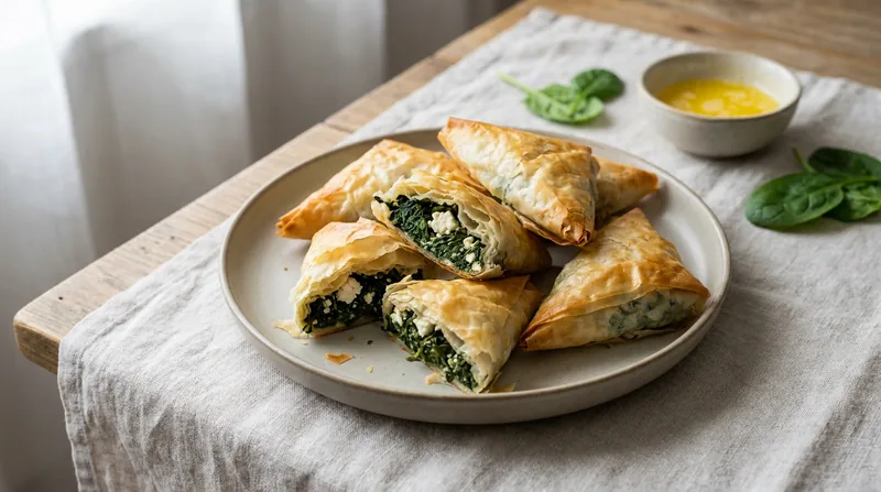 Spinach and Feta Filo Parcels
