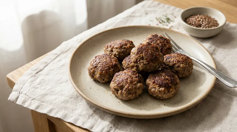 Flaxseed Beef Meatballs