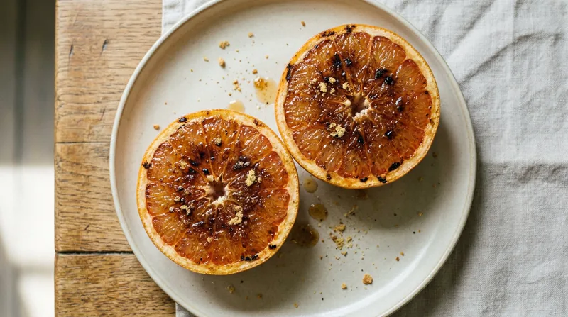 Grilled Ginger Grapefruit