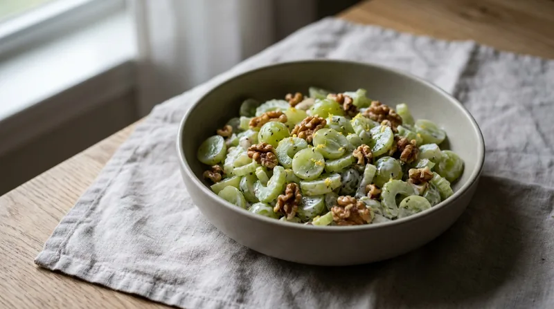 Grape, Celery and Walnut Salad