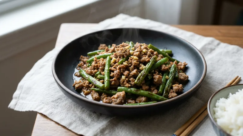 Pork and Green Bean Stir-Fry