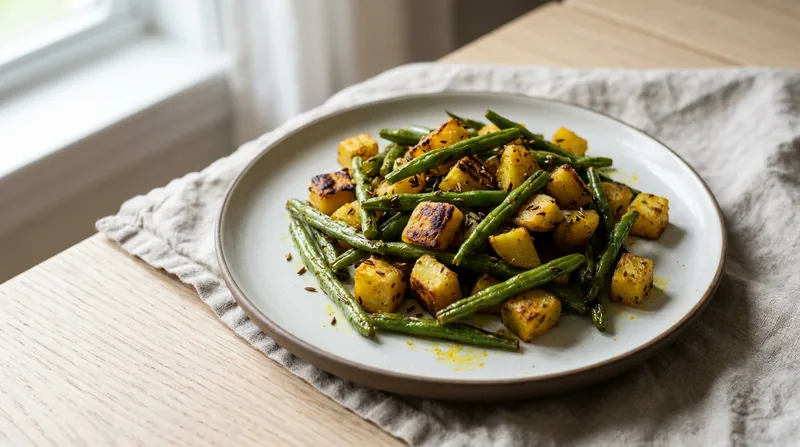 Spiced Green Beans and Potatoes