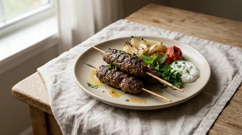 Grilled Beef Koftas