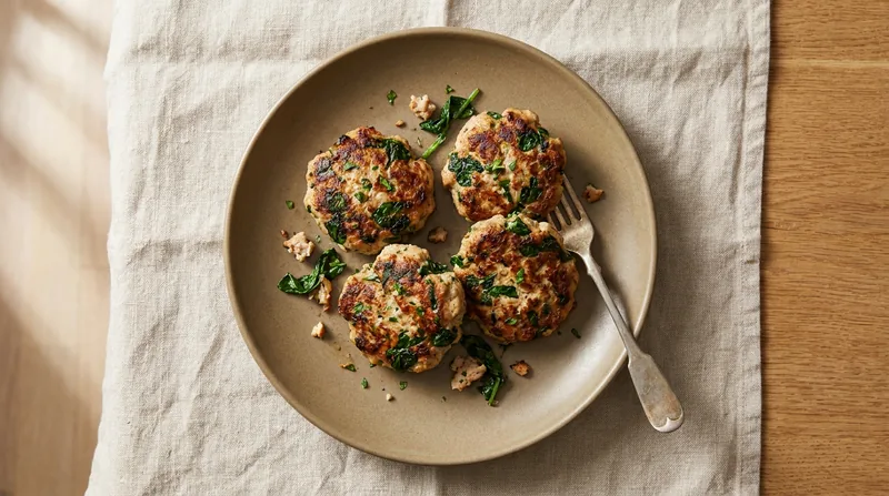 Turkey and Spinach Breakfast Patties