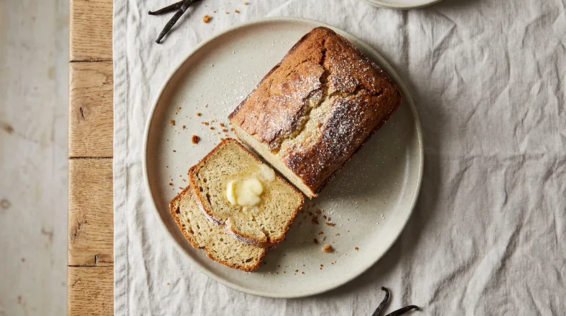 Vanilla ice cream bread