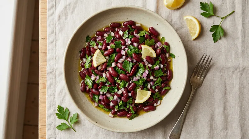 Cold Kidney Bean and Herb Salad