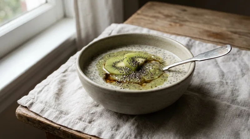 Kiwi and Chia Seed Pudding