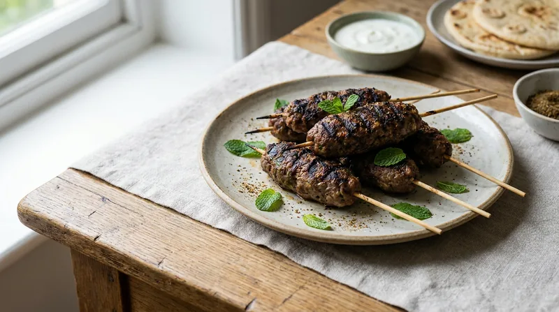 Grilled Lamb Koftas