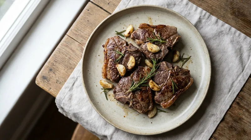 Pan-Seared Lamb Loin Chops