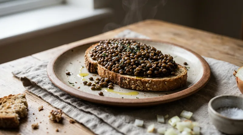 Savoury Lentils on Toast