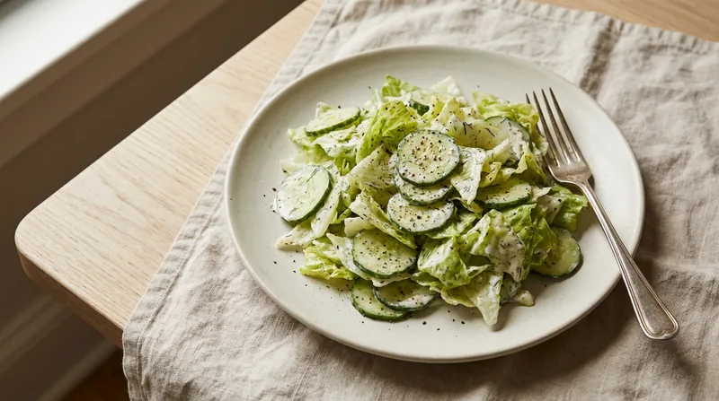 Iceberg and Cucumber Salad
