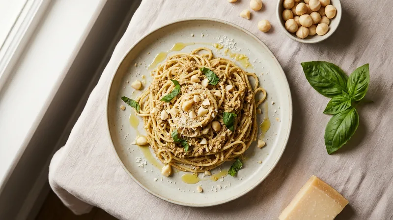 Macadamia Nut Pesto Pasta