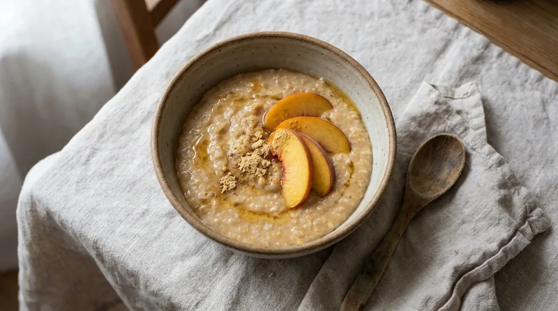 Peach and Ginger Porridge