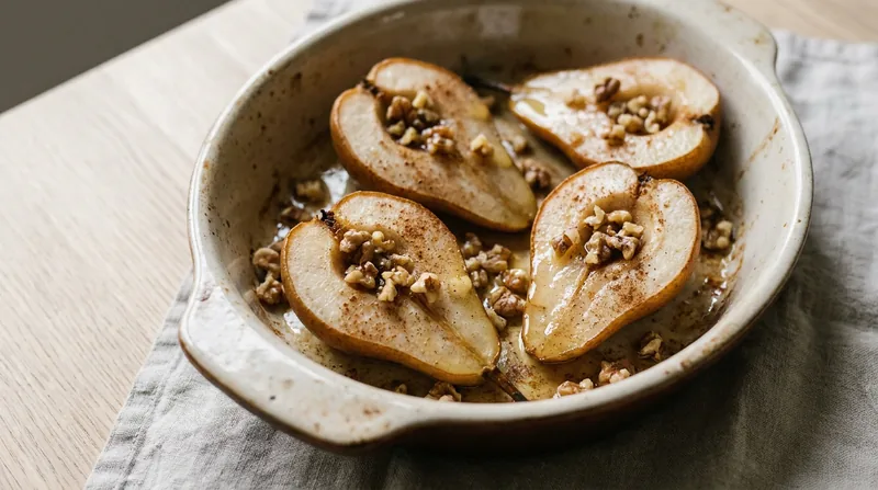 Baked Pears with Walnuts
