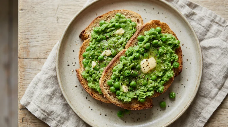 Mashed Peas on Toast