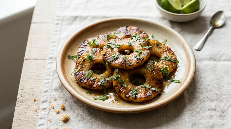 Griddled Pineapple with Lime