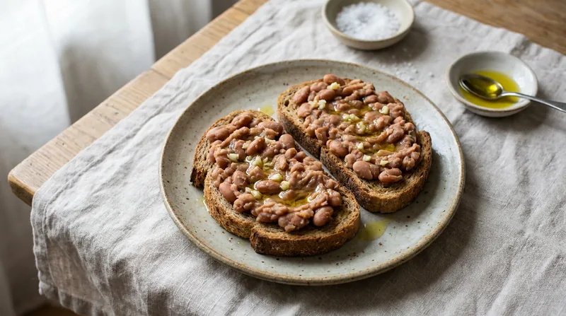 Pinto Beans on Toast